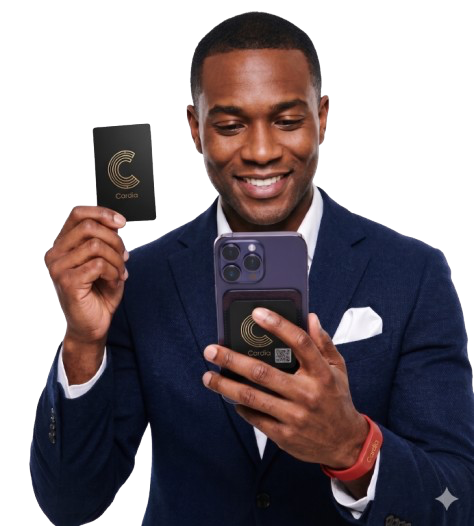 Holding a Cardia card